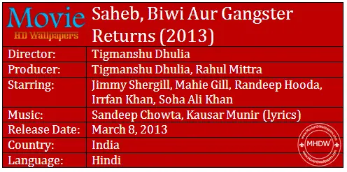 Saheb, Biwi Aur Gangster Returns (2013)