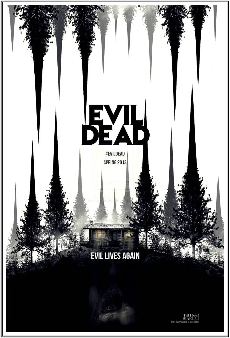 Evil Dead (2013) White Poster