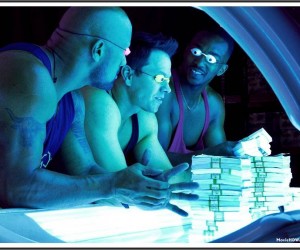 Mark Wahlberg, Dwayne Johnson, and Anthony Mackie Pain & Gain