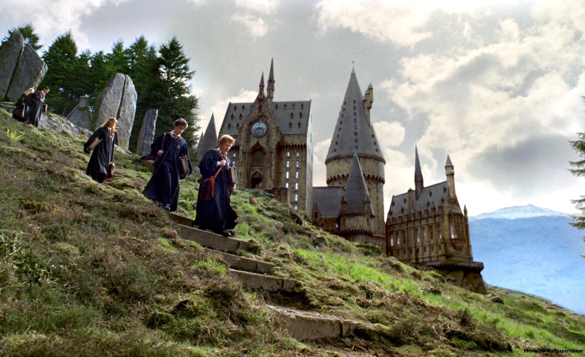 Still of rupert grint daniel radcliffe and emma watson in harry potter