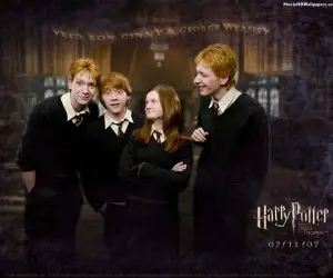 Harry Potter 5 Fred, Ron, Ginny & George Weasly