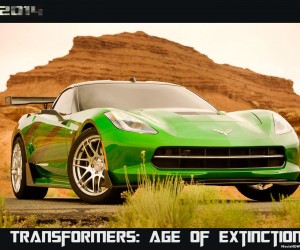Transformers Age of Extinction (2014) Green Car