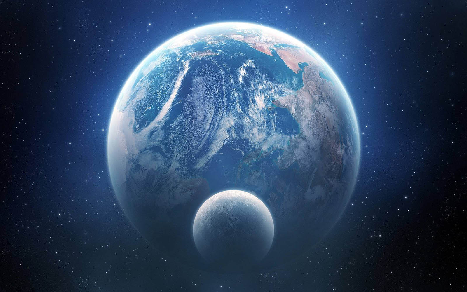 Earth And Moon Wallpapers