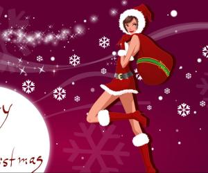 Merry Christmas Girls Wallpapers