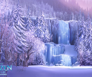 Frozen Movie Waterfall HD Wallpaper