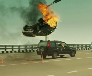 Singham Returns Action Car Blast Scene