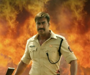 Singham Returns - Ajay Devgn Fire Background
