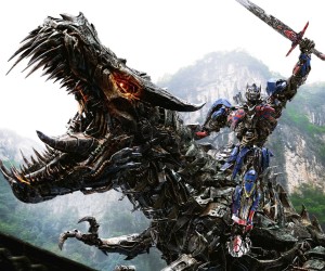 Transformers Age of Extinction - Grimlock and Optimus Prime